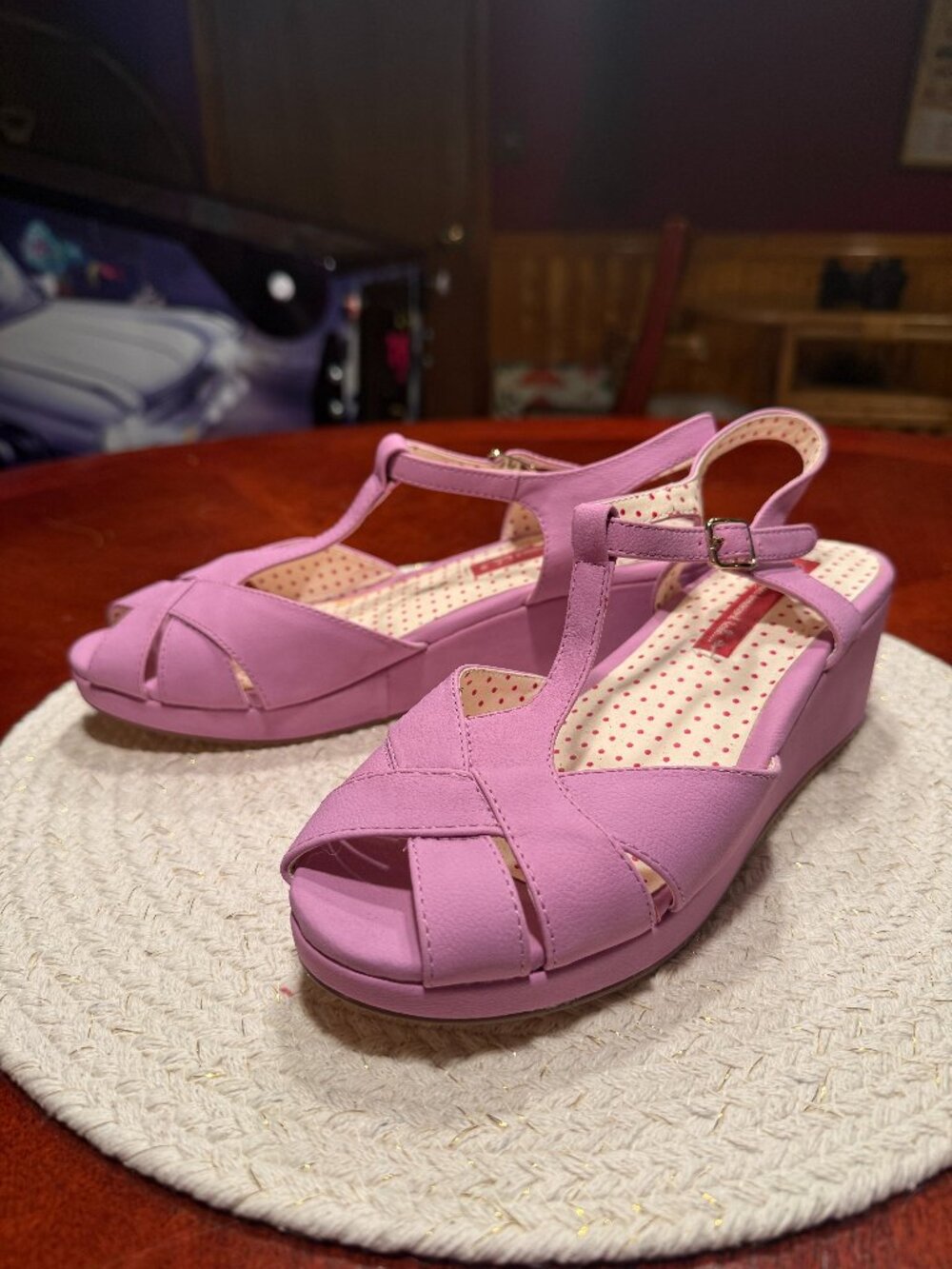 B.A.I.T. Footwear - Kira Lavendar Wedge Sandals